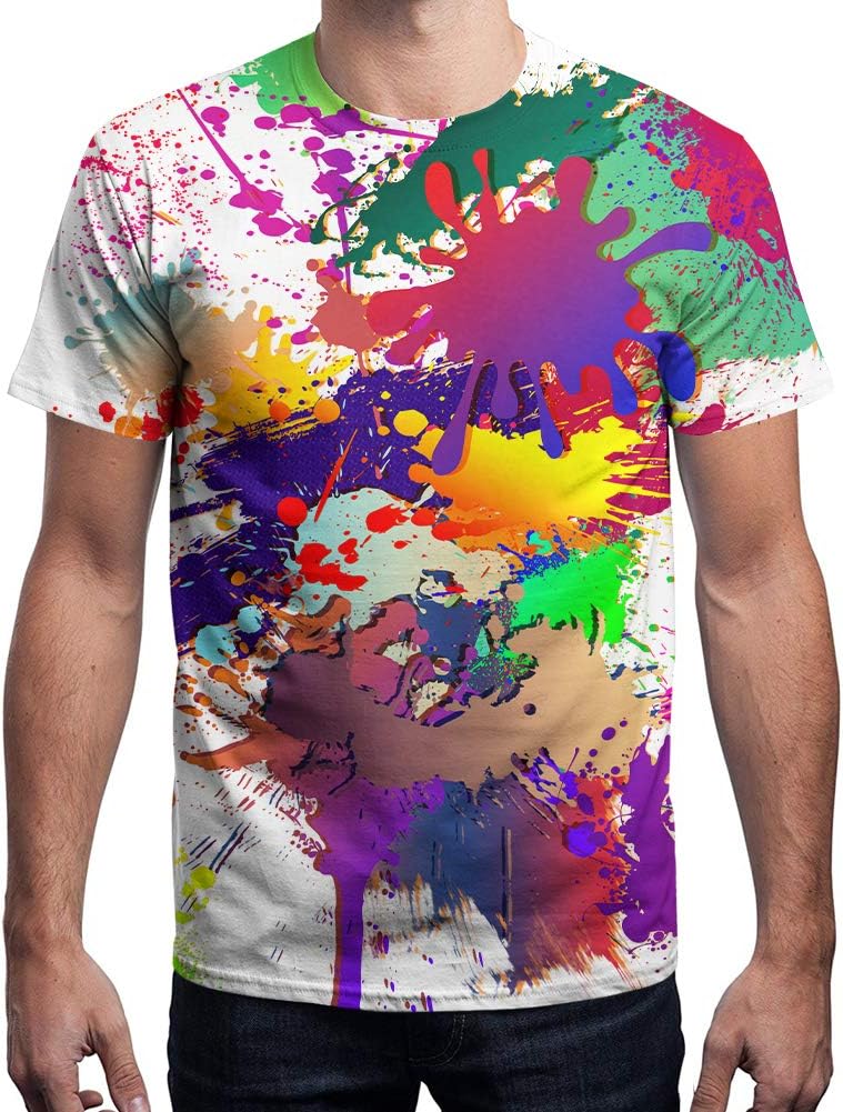 Hgvoetty Unisex 3D Print Shirts Colorful Space Graphic Tees for Men Women Teens - Image 2