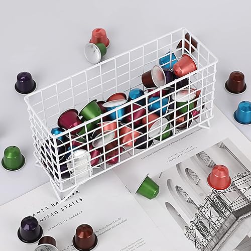 Miniatura 2 de ELLDOO Soporte para cápsulas de café, organizador de taza K de gran capacidad para guardar crema de café expreso, cesta de almacenamiento de