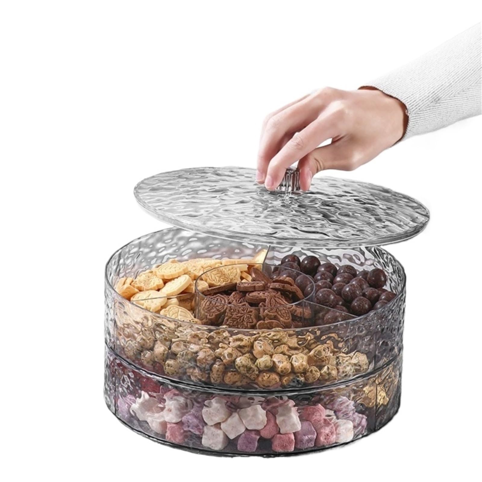 Trockenfrüchtetablett aus Kunststoff für Partys