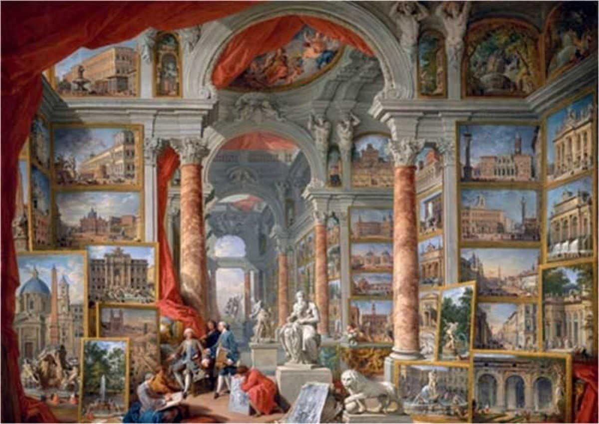 Jigsaw Puzzle 2000 pieces - Panini Giovanni Paolo: Modern Rome