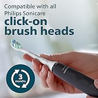 Vista 9 de Philips Sonicare 4100 HX3681/24 - Cepillo de dientes eléctrico recargable con sensor de presión, color negro