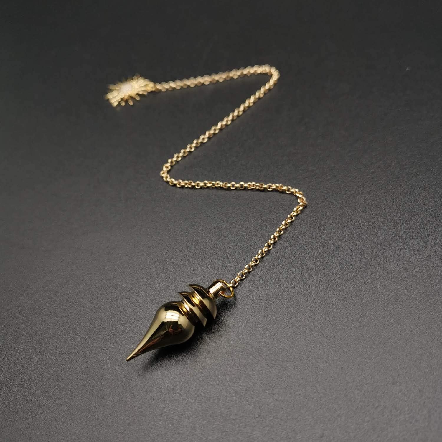 Spirit Hunter Goddess Solid Brass Pendulum,for Dowsing,Divination,Spiritual
