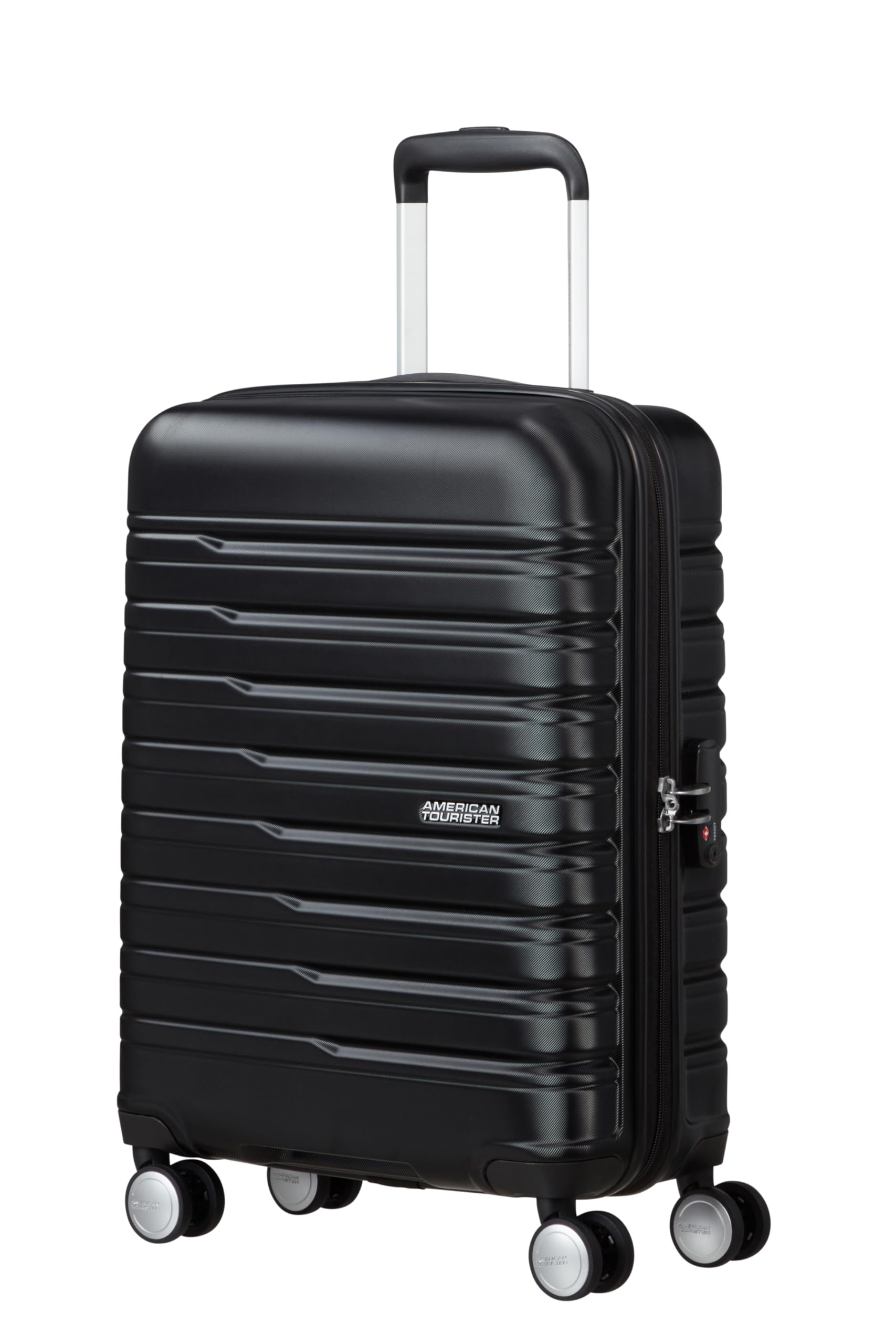 American Tourister Flashline - Spinner S, Hand Luggage, 55 cm, 34 L, Black (Shadow Black)