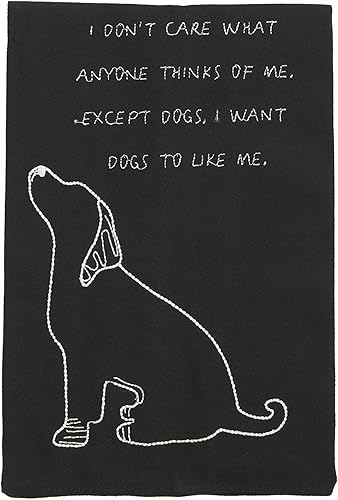 Mud Pie Toalla bordada para perro, no importa, 26 "x 16.5"