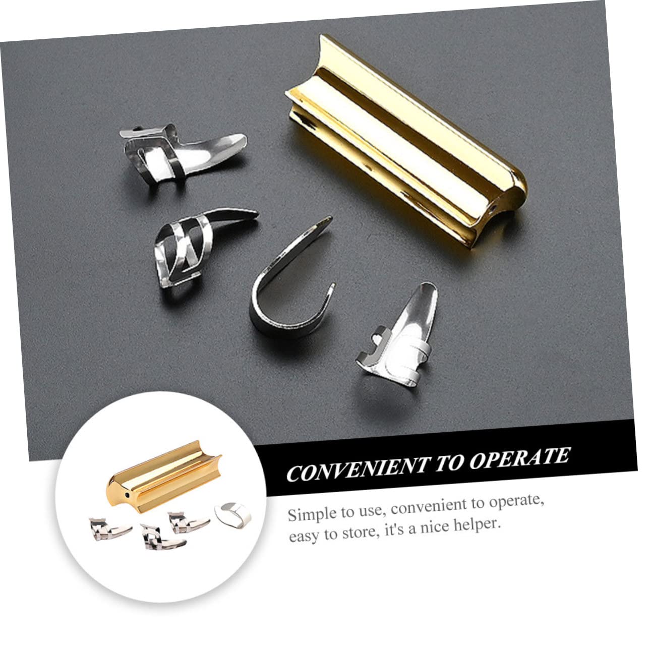 Toyvian 3sets Plettri e Slide Metallo Per Chitarra Accessori Pratici Per Chitarra Elettrica e Acustica Design Compatto e Versatile Suono Brillante Per Musicisti Di Tutti