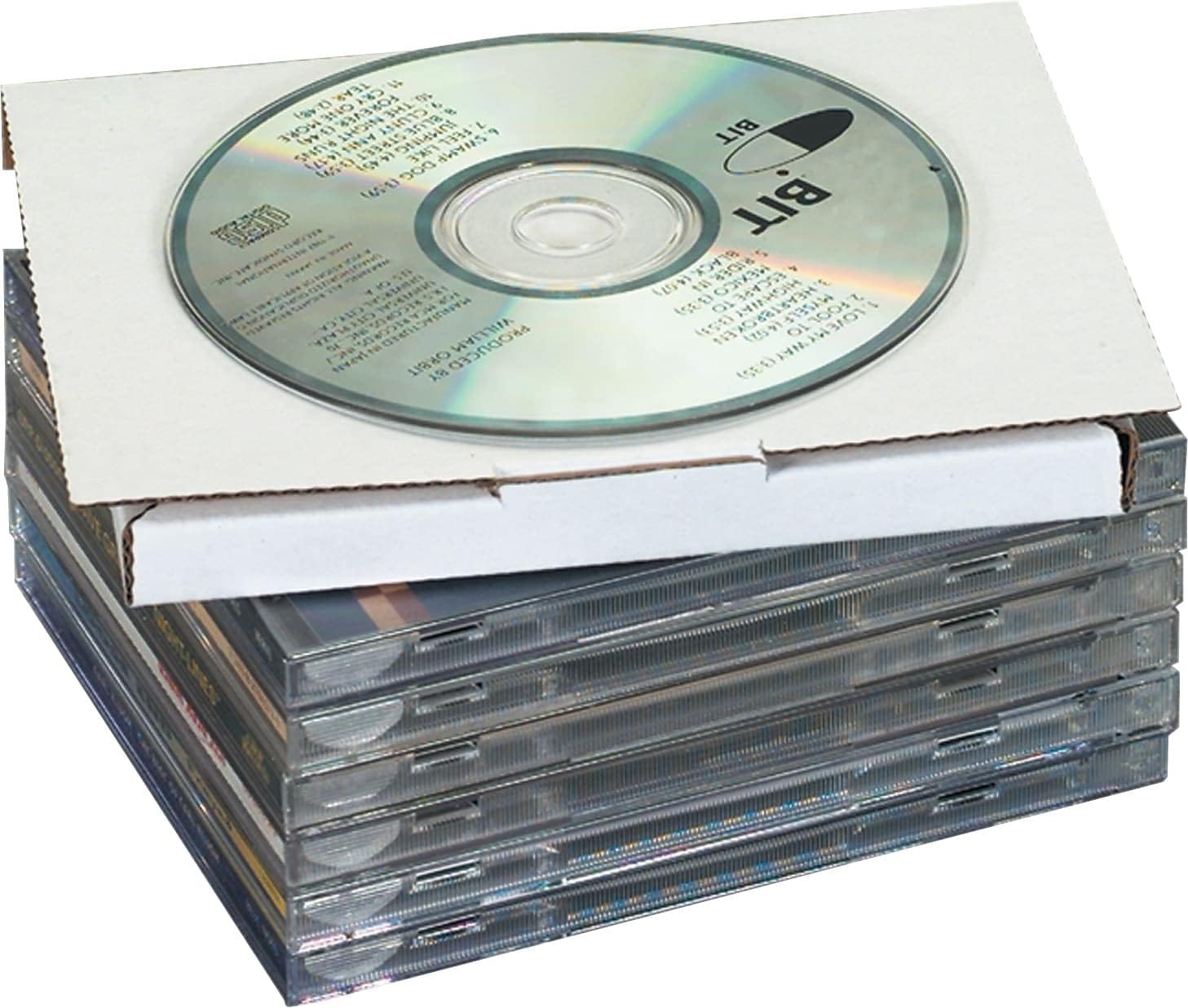 The Packaging Wholesalers 5 13/16 x 5 x 1/2" CD Jewel Case
