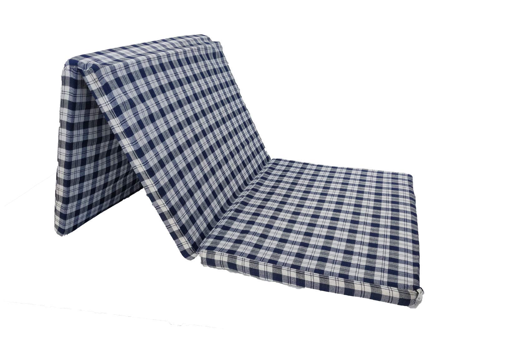 PumPum Single Bed 2 inch Thick Folding Pure EPE Foam Mattress for Travel, Picnic (72x35x2)