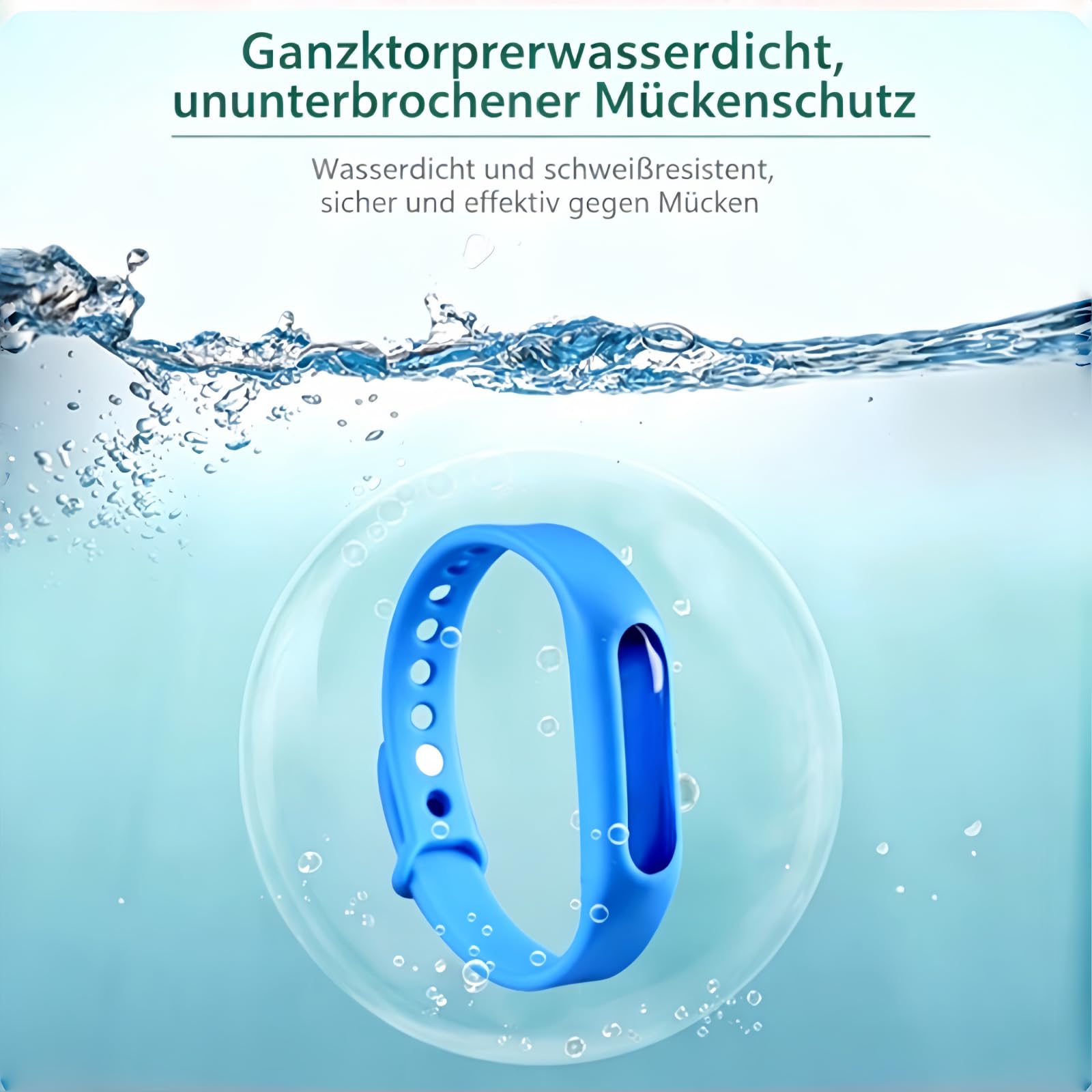 JXpxbao Bronoir Mücken-Abwehrband, Zufällige Farbe Natürlich Wasserfest Verstellbar