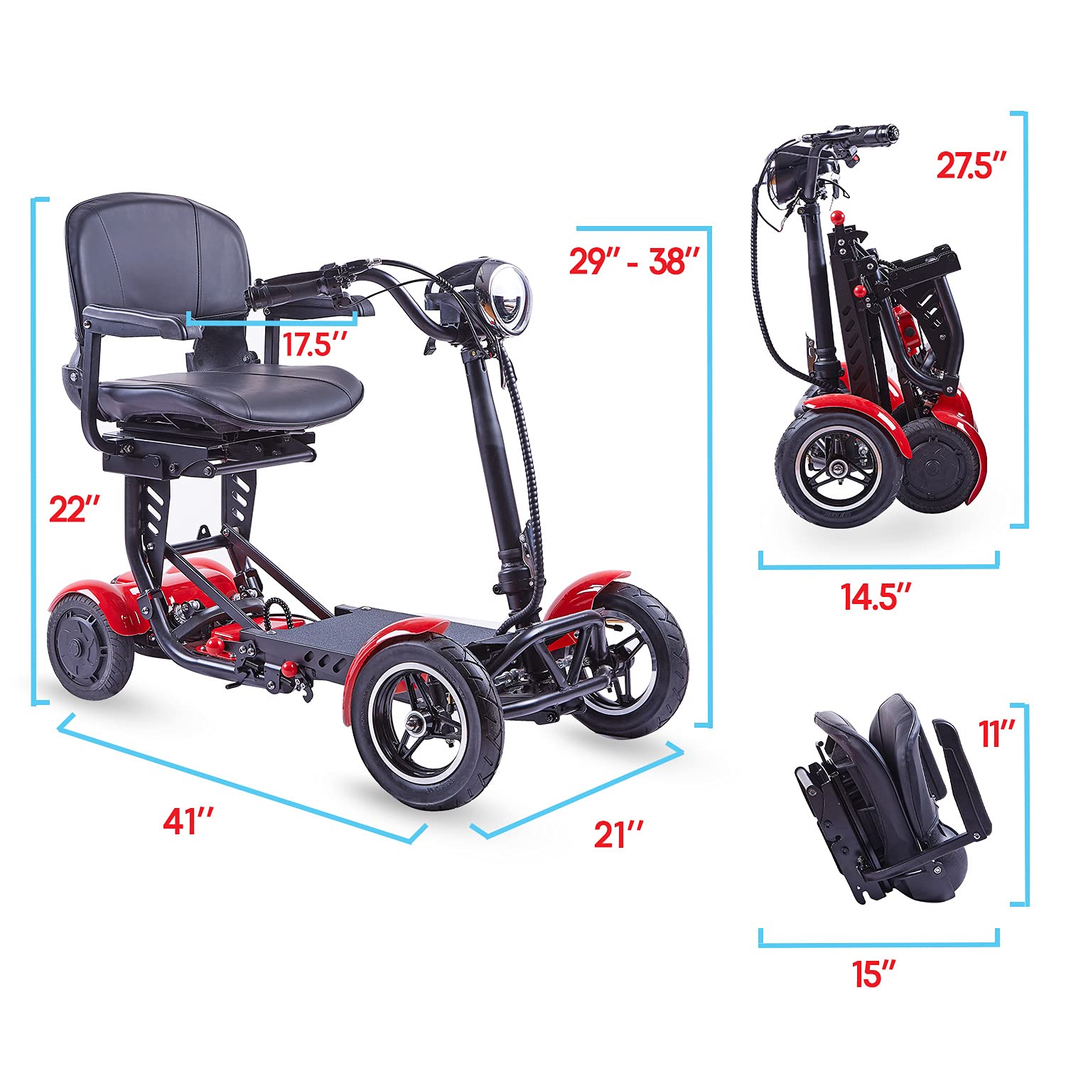 ActiWe Folding Mobility Scooter Carrier, Powered Mobility Scooters for