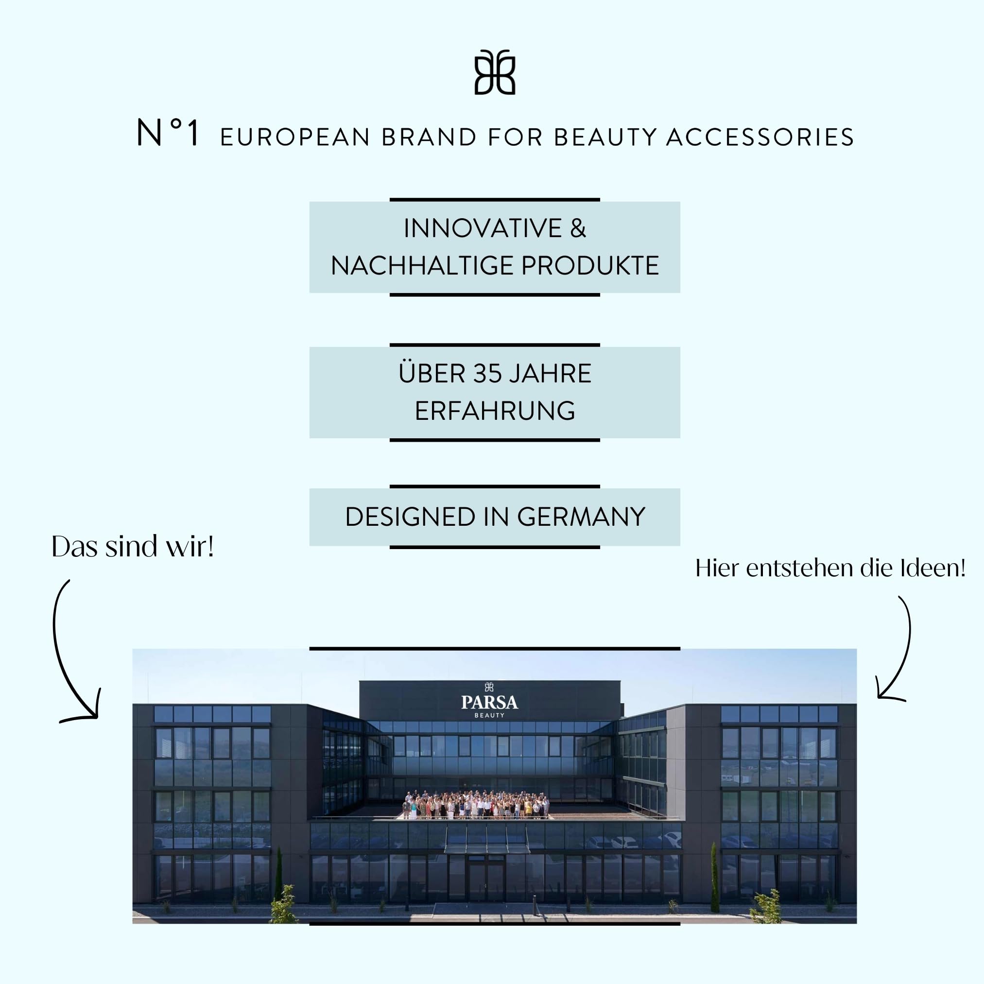 PARSA Beauty Lusterko Powiększające 10x Ø 8,8 cm z Przyssawką do Makijażu, Precyzyjna Pielęgnacja Domowa i Podróżna