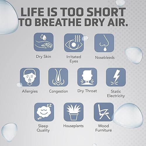 Miniatura 7 de PureGuardian Humidificador de llenado superior - H950AR Humidificador de niebla fría, tanque de 0.8 galones con 30 horas de tiempo de