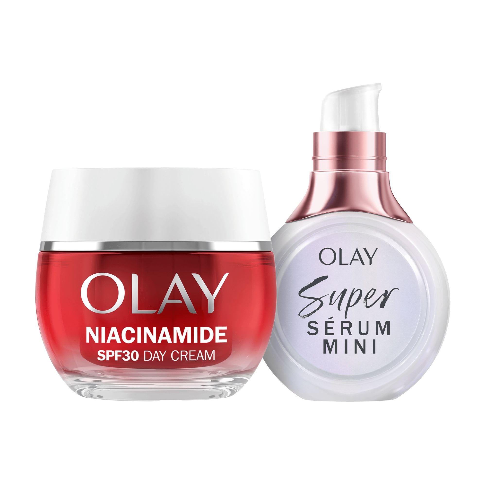 Olay Super Powered Duo: Super Serum 14 ml + Regenerist Niacinamide SPF30 Day Face Cream Moisturiser 50 ml
