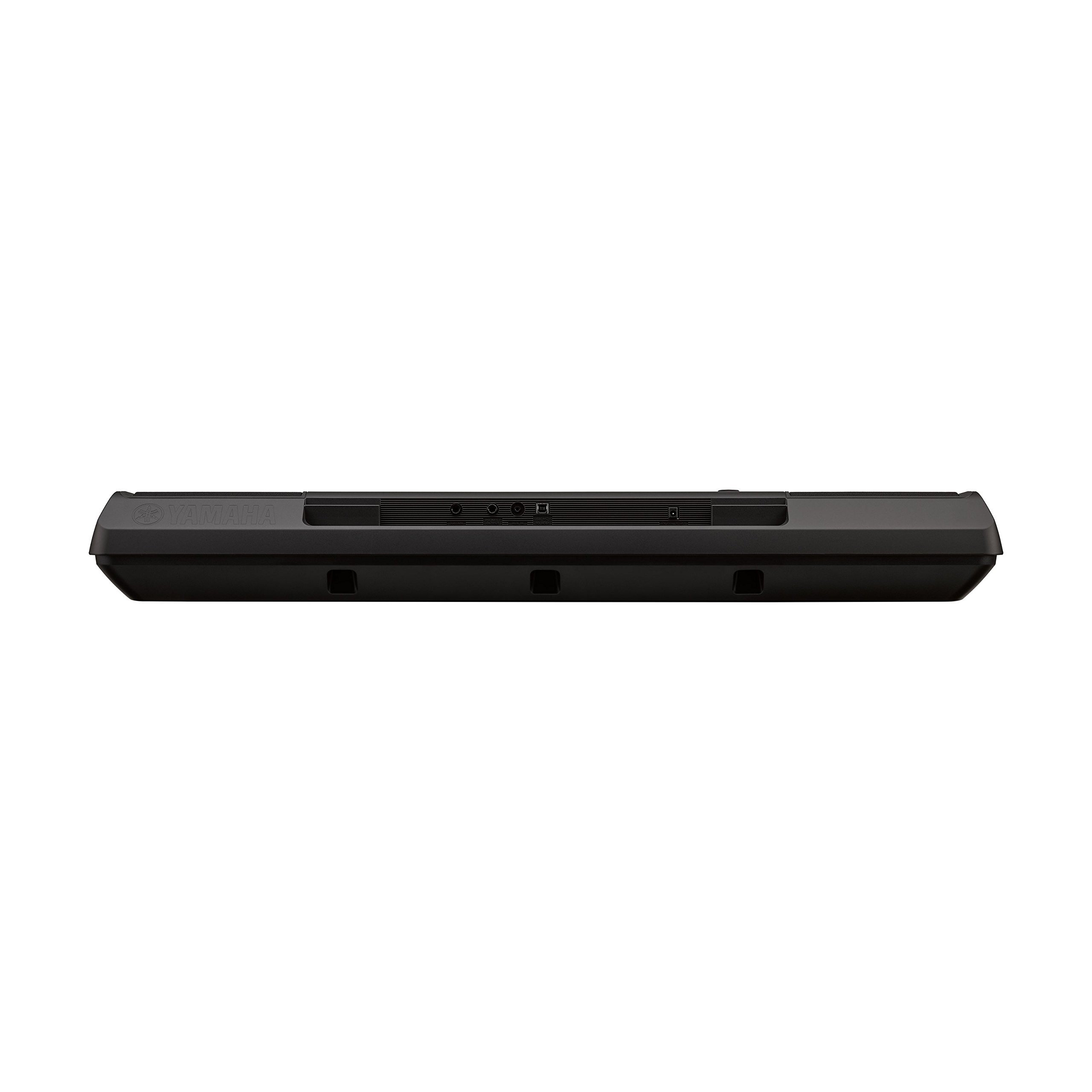 Yamaha Digital Keyboard PSR-E363, schwarz – Vielseitiges Instrument mit 61 anschlagdynamischen Tasten – Einsteiger-Keyboard mit hochwertigen Instrumentenklängen