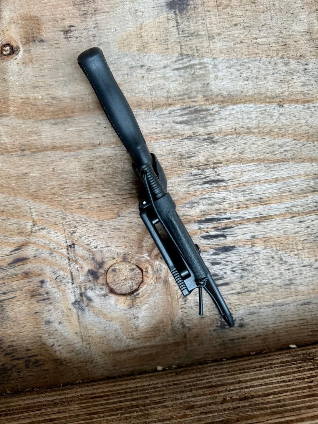 Linder Super Edge 7 Joe Vogel Evo-X ATS 34 Schwarz Survival Spar Set Kydexscheide mit Clip und Feuerstarter