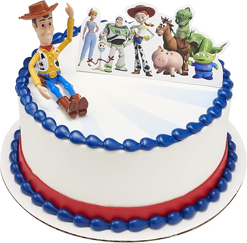 Miniatura 6 de DecoSet Disney y Pixar Toy Story 4 Team Toy Story, juego de decoración de 2 piezas para crear pasteles juguetones