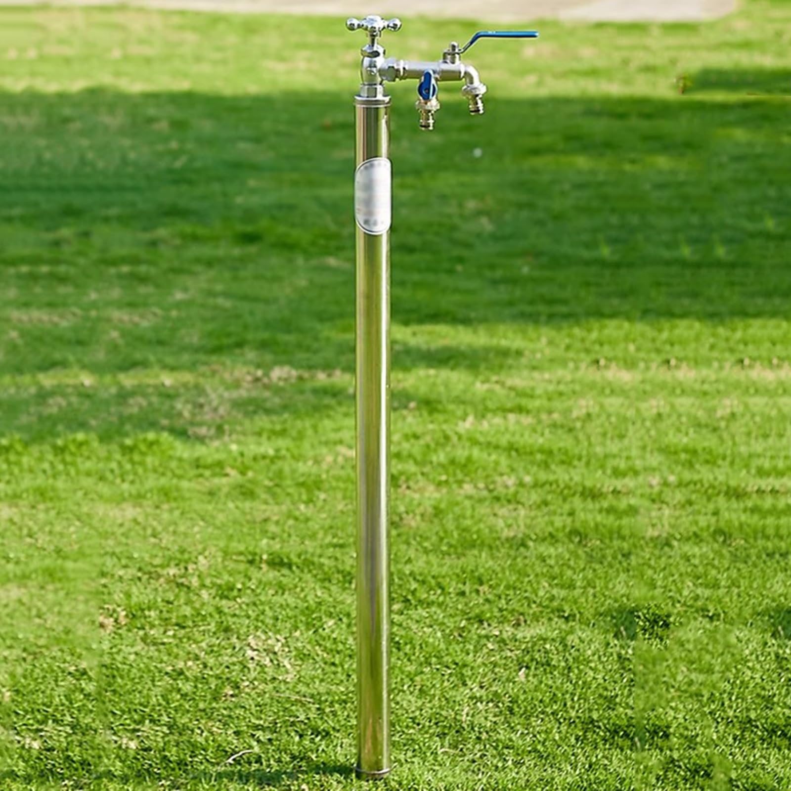 WOTZOV Outdoor Water Spigot Post, 59In Garden Faucet, Cold Resistant With Drain Valve, Ideal For Irrigation, Car Washing & Watering Flowers - Durable Courtyard Solution，One Color 150cm/59in
