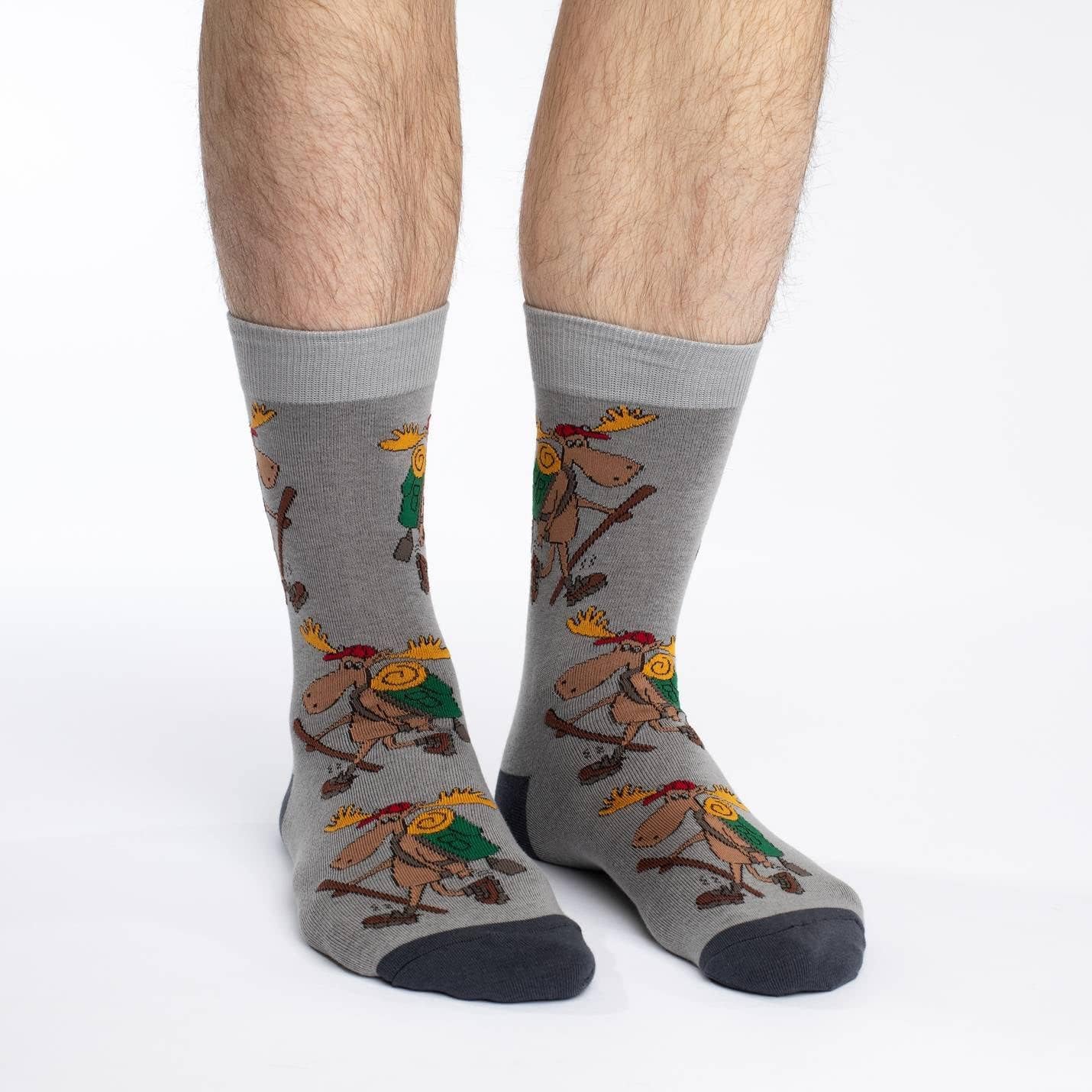 Good Luck Sock Men's Hiking Moose Socks, Adult, Shoe Size 7-12 - Image 2