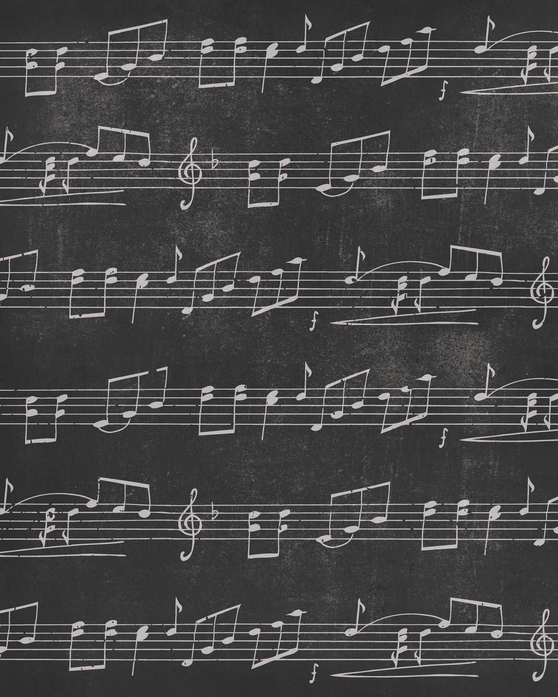 Songwriting Journal: Blank Lined & Manuscript Paper 130 Pages 8x10