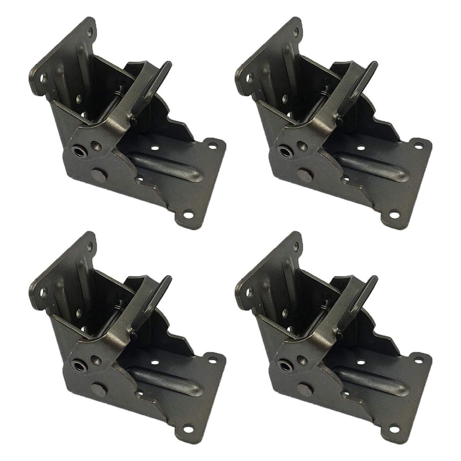 4-piece Collapsible Support Frame with Self-Locking Hinges, Leg Fittings and Corner Braces - for Folding Workbenches