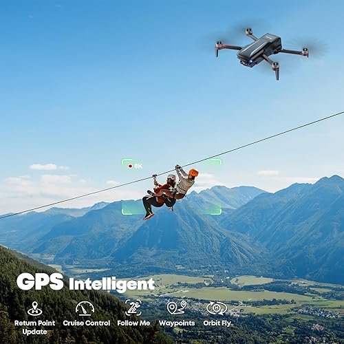 Miniatura 7 de Bwine F7MINI 4K Video 8K Foto Drones con cámara para adultos, cardán de 3 ejes EIS, 96 minutos, 8.78 oz exento de FA, transmisión de más de 6 KM,