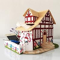 Vista 7 de Tosnail 100 hojas de malla de lona de plástico transparente de 4 x 4 pulgadas para manualidades de bordado