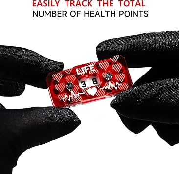 MTG Life Counter 2 Digits with Metal Box Health Tracker Life Counter for Collector Card Game D&D RPG CCG TCG Desktop Board Game Magic Card Game Accessories 6 Pcs