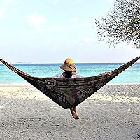 Vista 7 de pys Correas de hamaca XL: correas de árbol de camuflaje de 12 pies, 12 + 1 trabillas ajustables, 2 mosquetones incluidos con 1000 libras