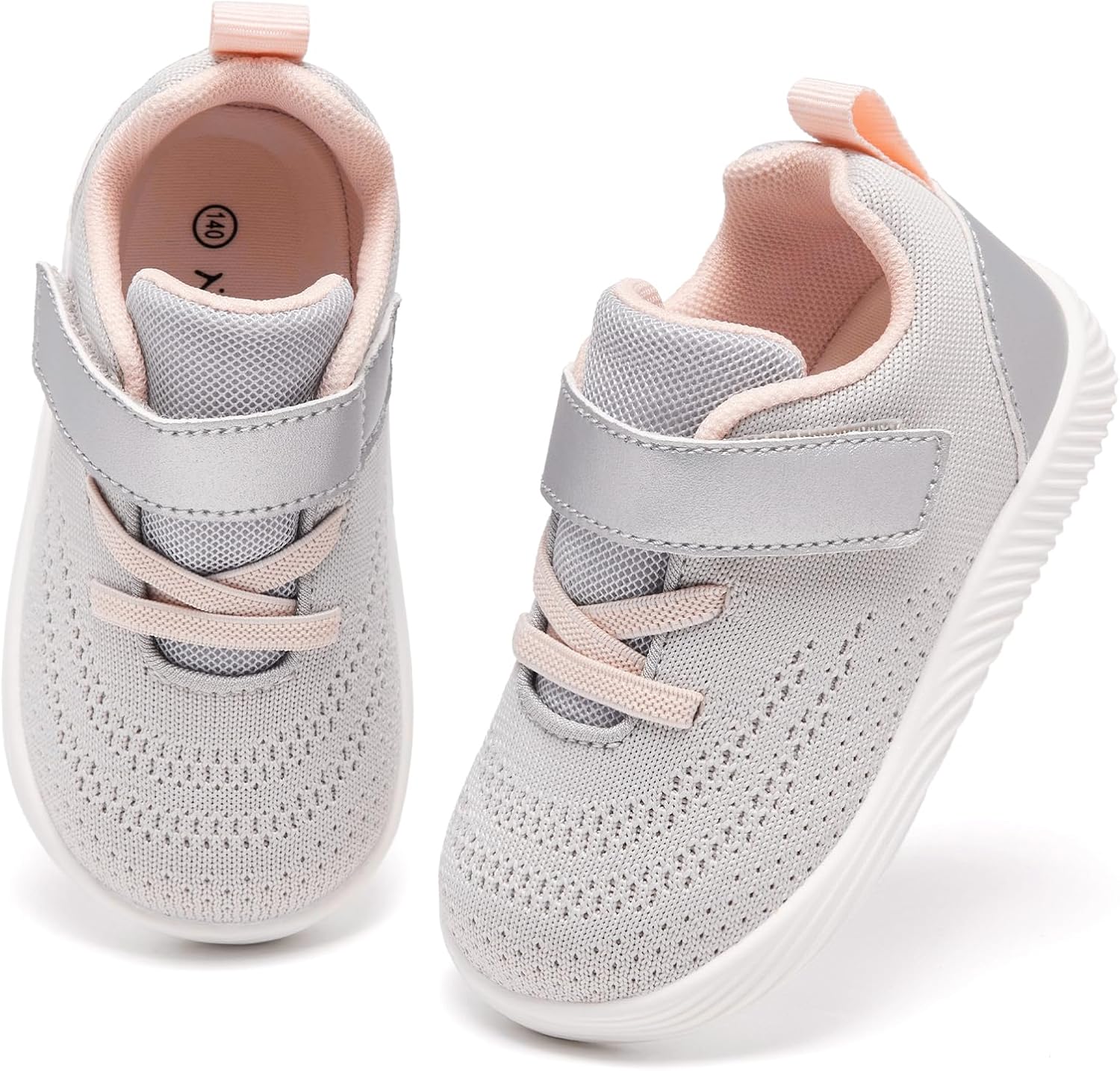 MORENDL Toddler Sneakers Baby Boys & Girls Barefoot Shoes Lightweight Breathable Walking Running Tennis Athletic Sport Shoes