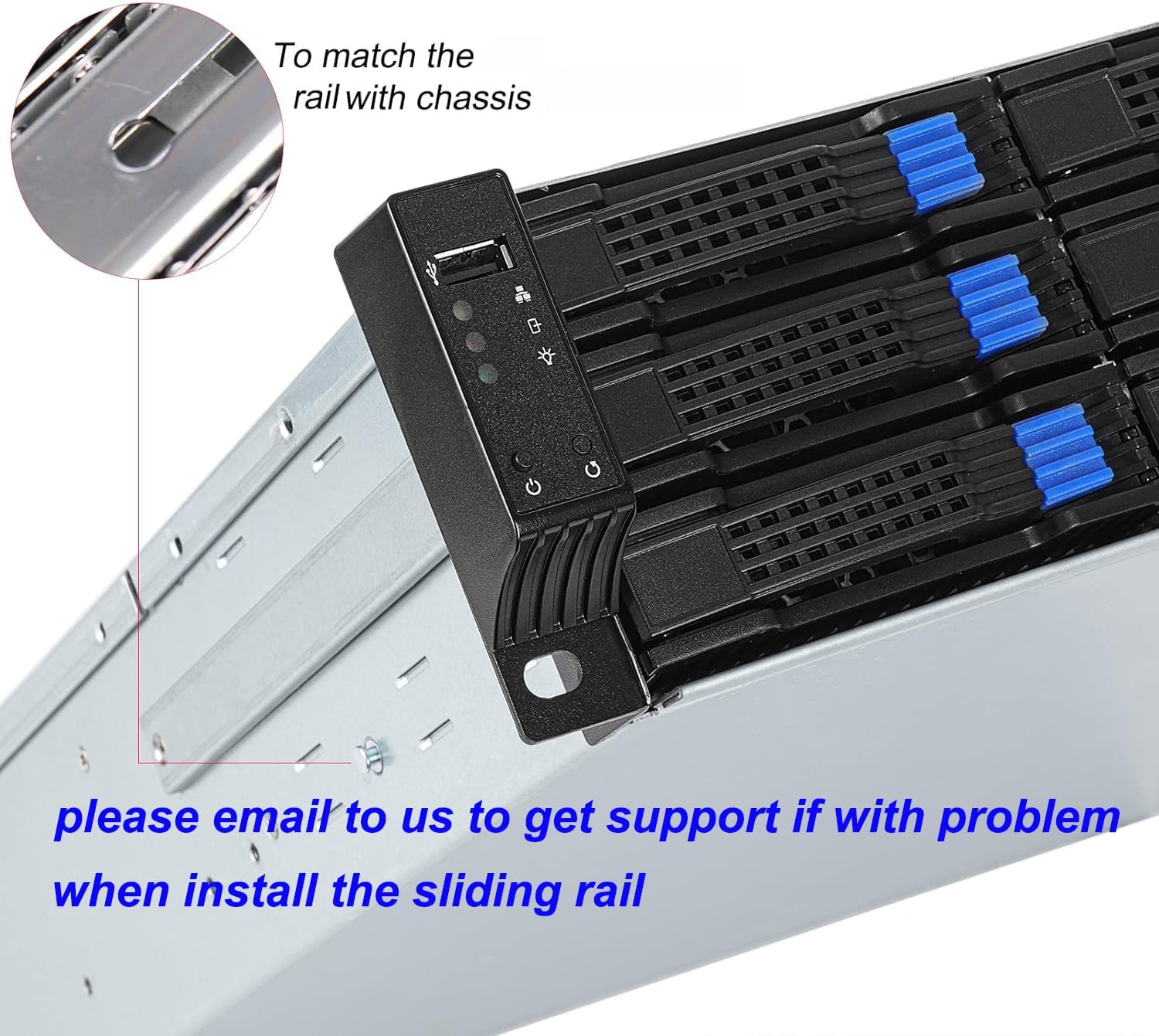 RackChoice M-ATX/Mini-ITX 2U Rackmount Depth 21.5" Server Chassis 6Gbps hotswap 12bays Support ATX PSU with 120mm Fan, Include Sliding Rail and Minisas to SATA Cables