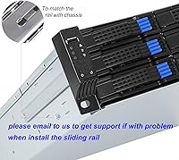 Vista 6 de RackChoice M-ATX/Mini-ITX 2U Rackmount Depth 21.5" Server Chassis 6Gbps hotswap 12bays Support ATX PSU with 120mm Fan, Include Sliding Rail and