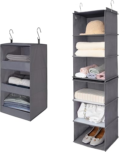 GRANNY SAYS Paquete de 1 organizador de ropa colgante y 1 estante de almacenamiento colgante