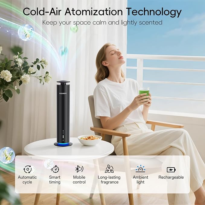 Difusor de Aromas Sin Agua CACAFSFY 1000 ft² Control Remoto miniatura 3