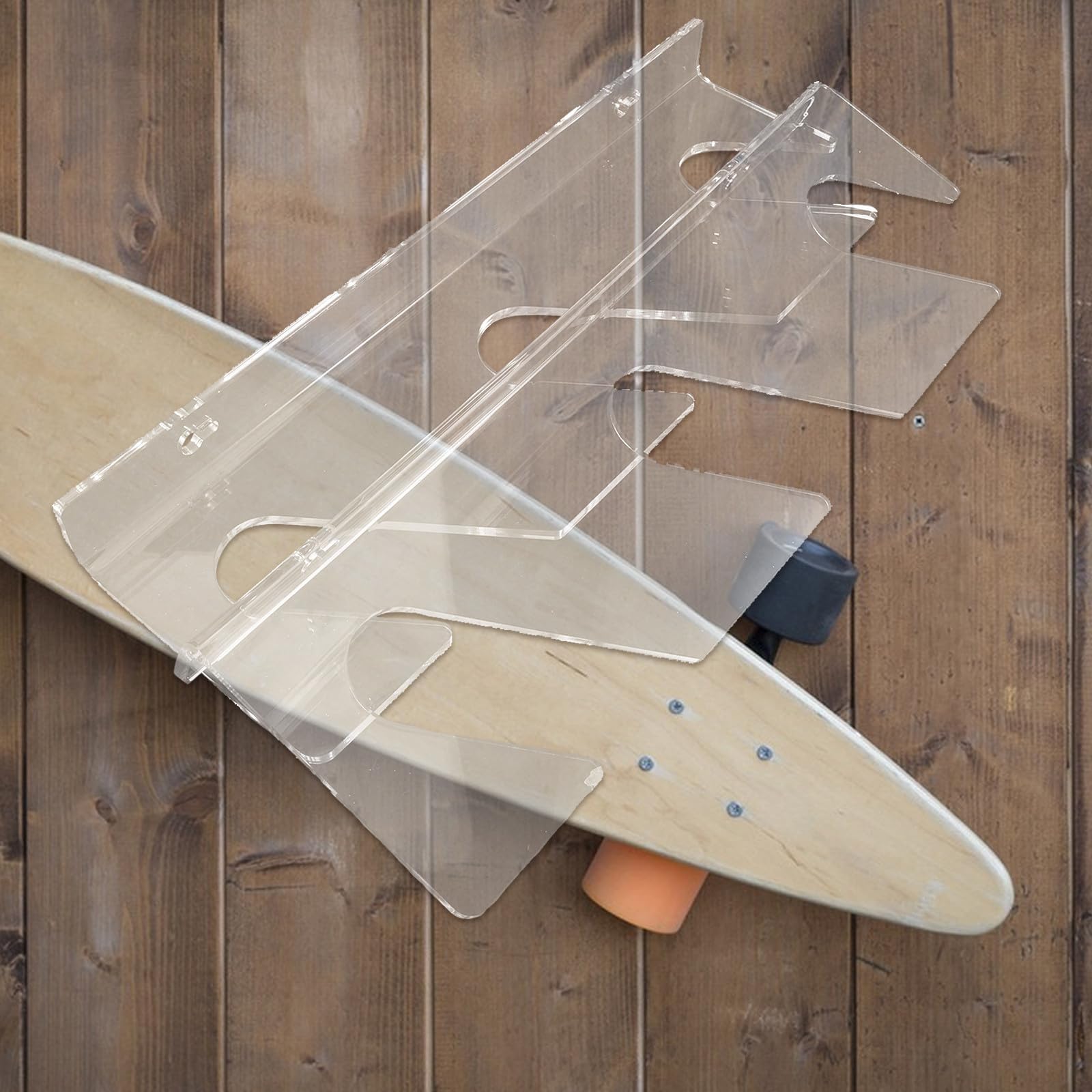 Healvian Estante Organizador de Pared para Patinetas de Acrílico 3 Niveles, Construcción Estable y Resistente para Espacios Comerciales y Clubes