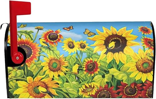 Funda magnética para buzón de madera antigua, textura de madera vintage de 21 x 18 pulgadas, funda de buzón de tamaño estándar para decoración