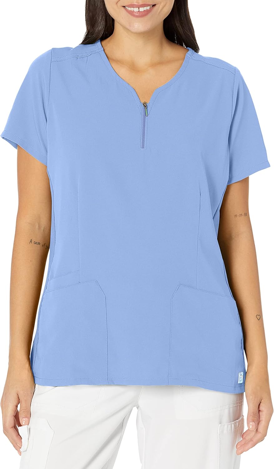 WINK Men's Uni Moss Grn Simply Soft 3pkt Scrub Shrt
