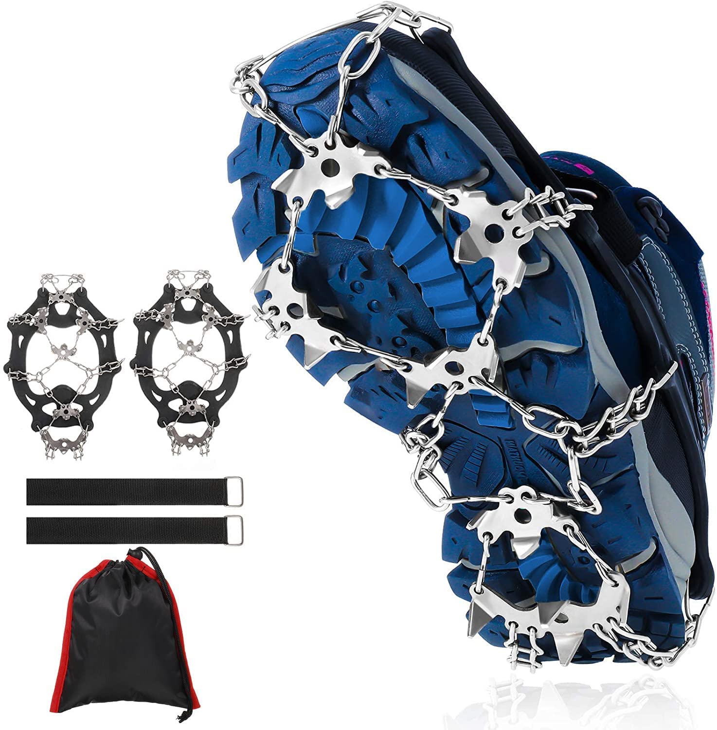 Amazon | Philicore Legh アイゼン スパイク 登山 19本爪 スノー