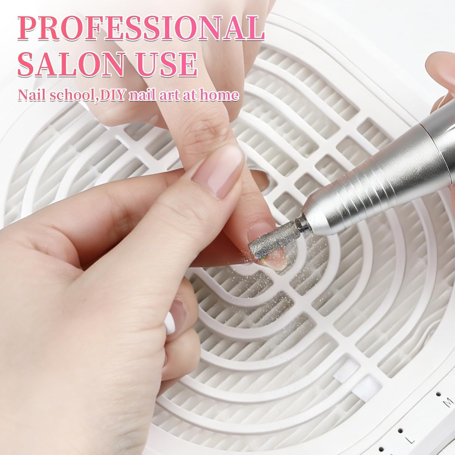 High-Power Dust Collector with 3 Speeds & Advanced Filter – Quiet Electric Vacuum for Nail Art, Acrylic, Gel – Perfect for Salon & Home Use