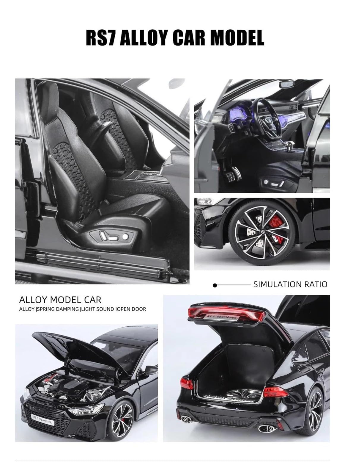 Amazon.co.jp: 1:18スケール アウディ RS7 スポーツバック スーパー