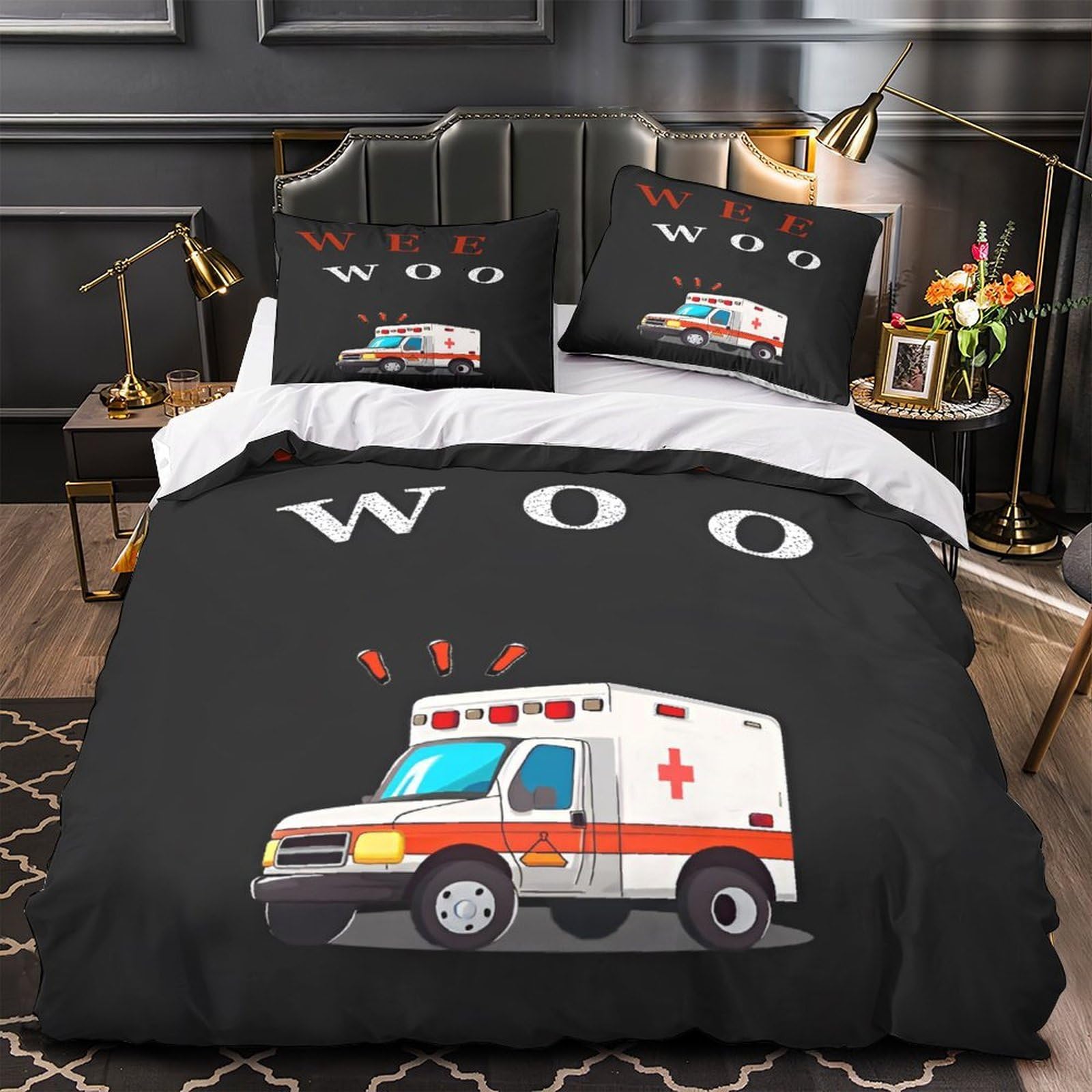 Linge de lit médical 3D housse de couette double 200x200 hypoallergénique