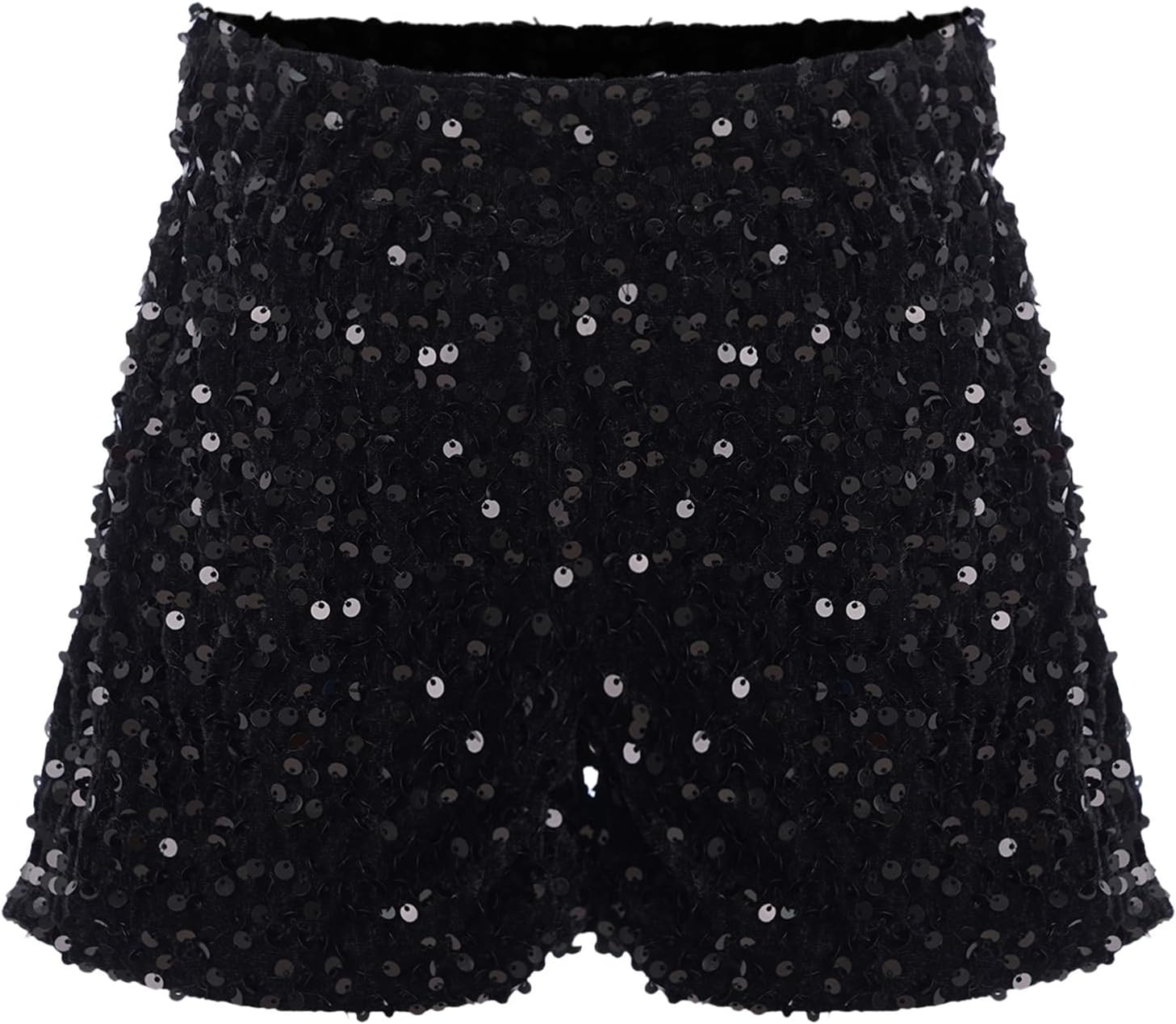 Hansber Girls Street Dance Shorts Sequins Bottom for Hip-hop Stage Performance Jazz Gear Gymnastics Outfit