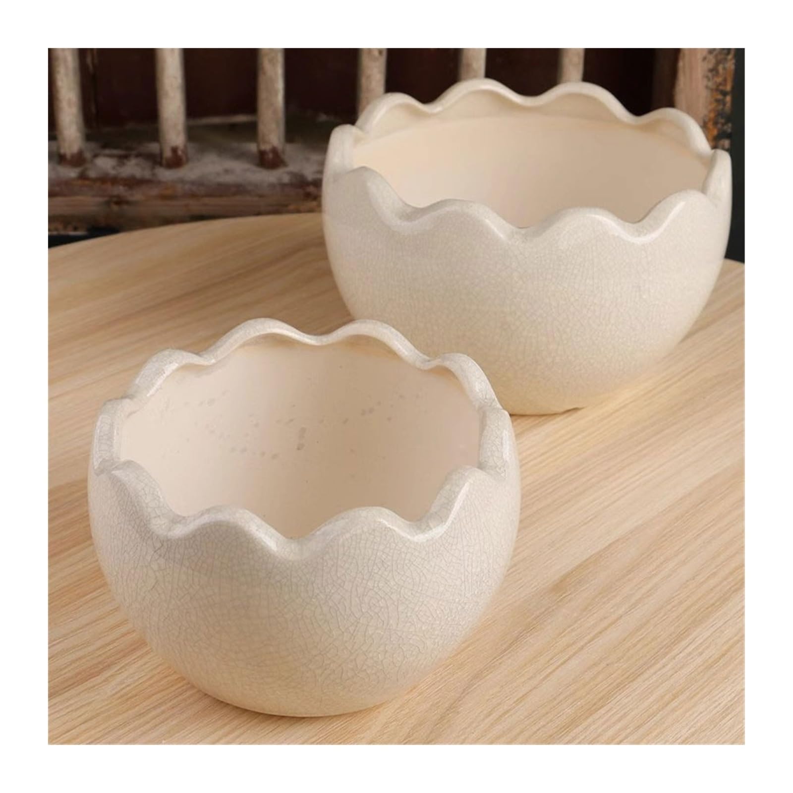 Gliniane doniczki dla roślin spersonalizowana kreatywna orchidea sukulent doniczka ceramiczna duża średnica zielona roślina dekoracyjna doniczka doniczki (biała, M)