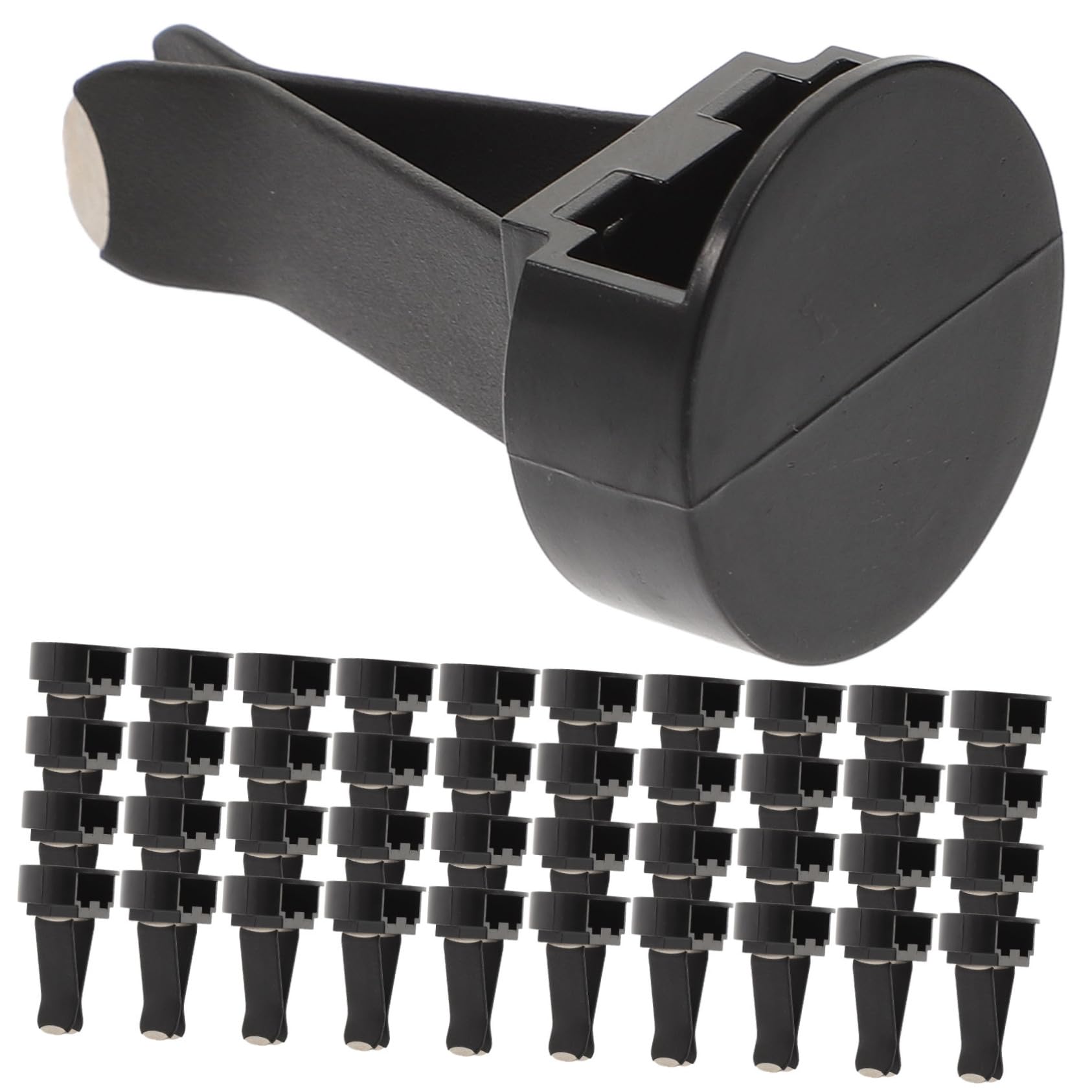 NOLITOY Clip Nero Auto di Ventilazione Bocchetta per da 100 Pezzi in Metallo e Plastica Solido e Resistente per Decorazione Auto