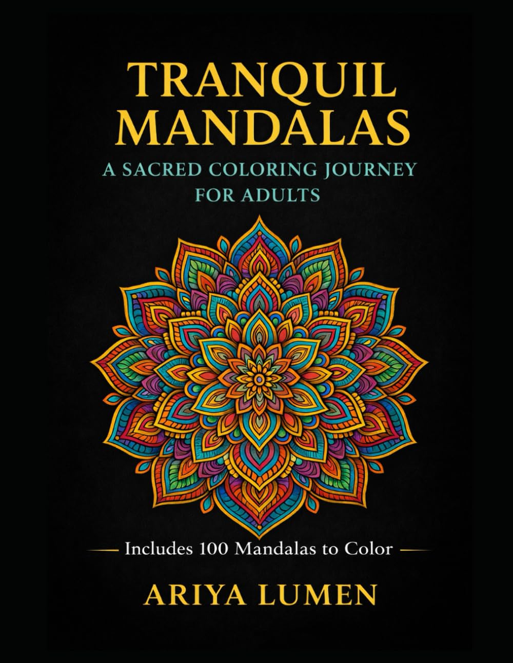 Tranquil Mandalas: A Sacred Coloring Journey for Adults: Intricate Patterns to Soothe Anxiety, Deepen Mindfulness & Awaken Inner Peace