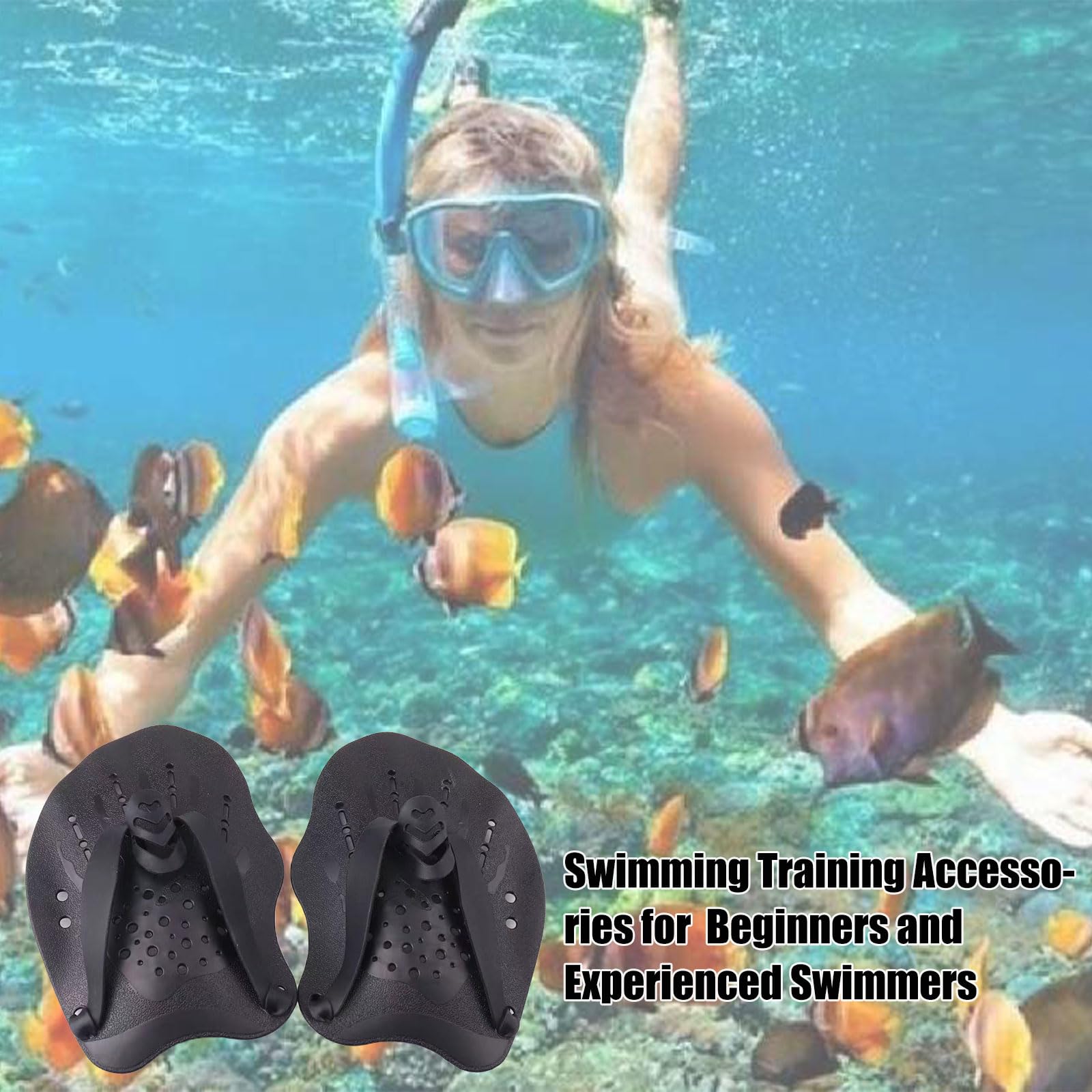 Pale Da Mano Da Nuoto, Pagaia Regolabile Per Nuoto, Pagaia Mano, Palette Per Allenamento Al , Per Il, Accessori Per l'Allenamento Per Adulti Unisex