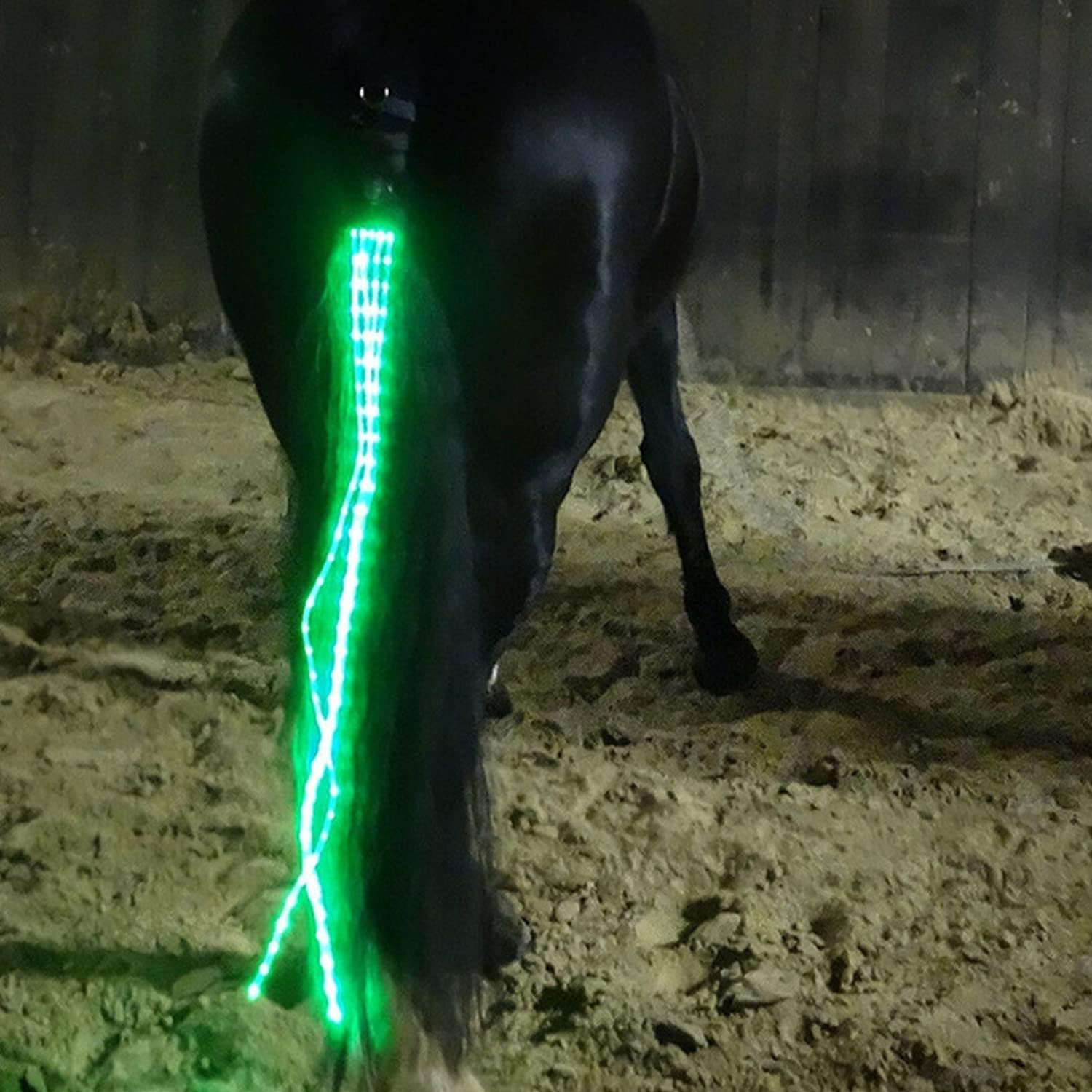 SSZYace Horse Equipment Riding Tail Trappings Equestrian LED Flashing Light Bar Harness Outdoor Sports USB Charge Riding Decorations