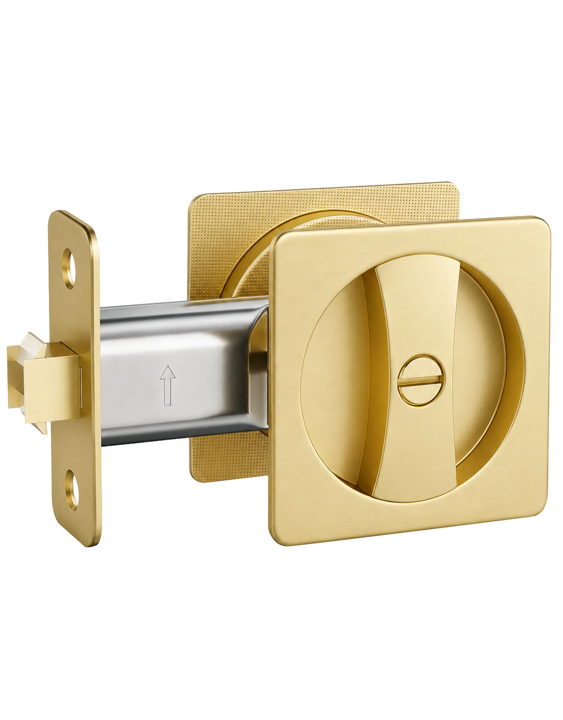 Lethato Pocket Door Hardware Pocket Door Lock Black Rounded-Corner 1Pack — Amazon image 12