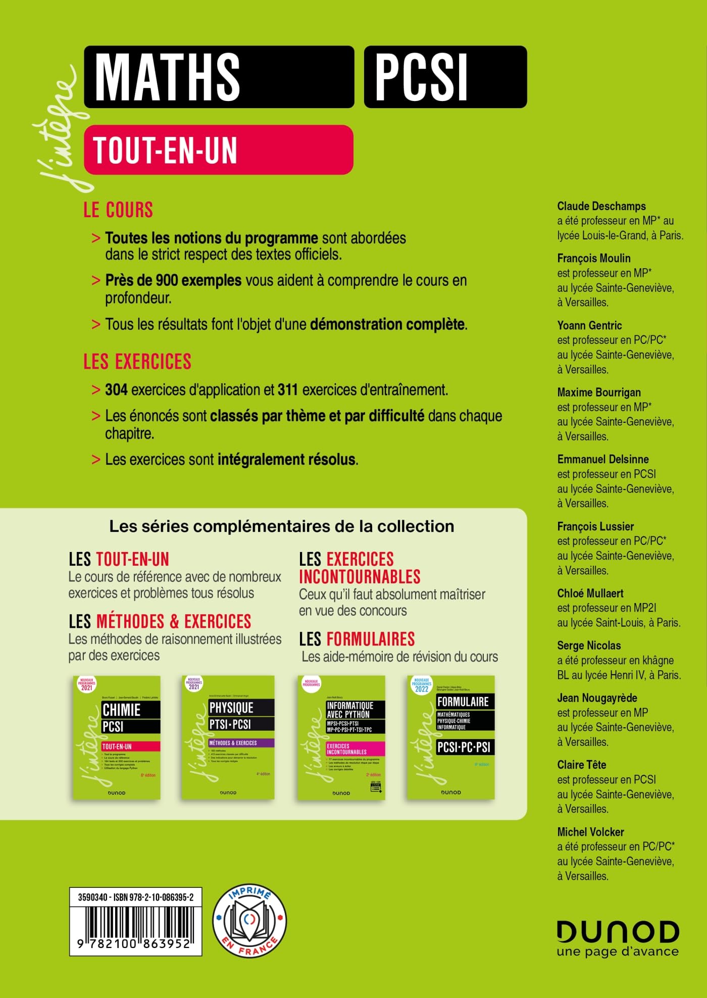 Maths PCSI - 2e éd.: Tout-en-un