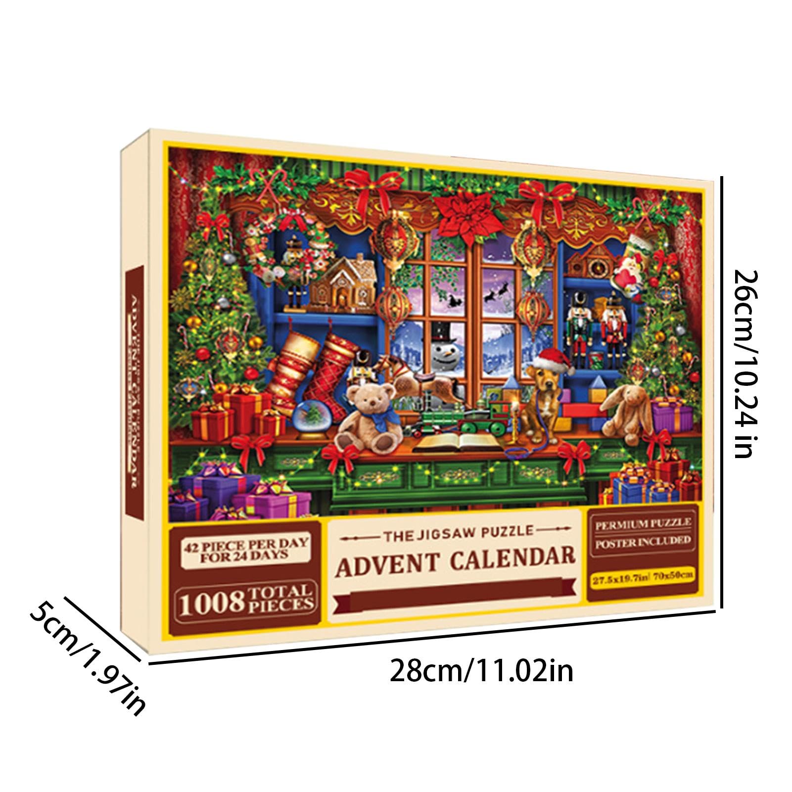Calendario 'Avvento 2024 Bambini, Calendario Di Natale Puzzle Kit Regalo