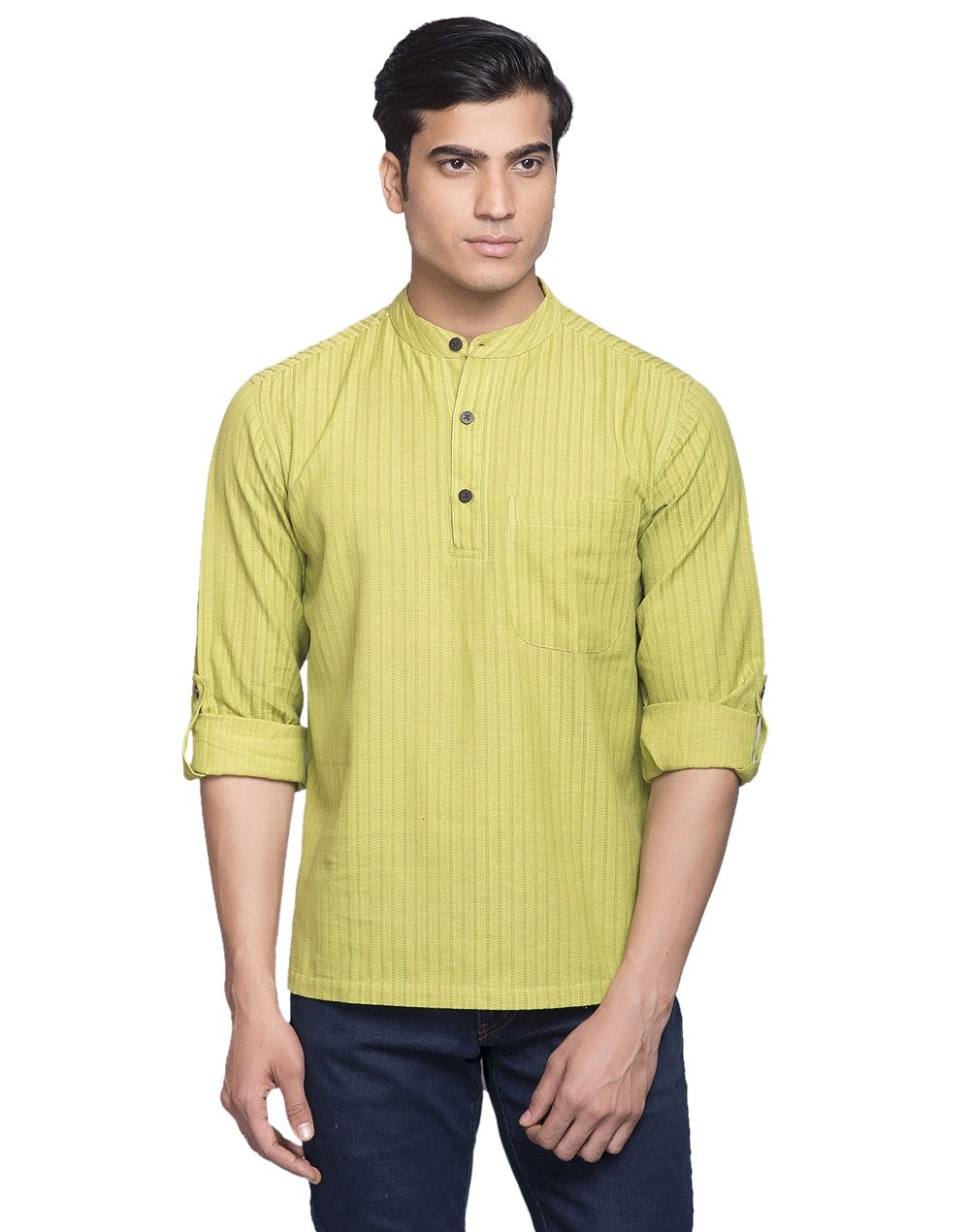 Fabindia Men's Cotton Super Short Kurta/44
