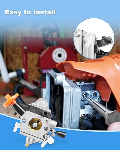Miniatura 4 de Kit de carburador para Stihl FS131 FS131R HT131 HT133 KM131 KM131R FS311 Desbrozadora Trimmer Contiene Herramientas Filtro de aire, Reemplaza